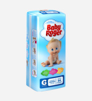 Fralda Baby Roger Prática G C/24