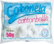 Algodão Cottonballs Bola Branca 50g